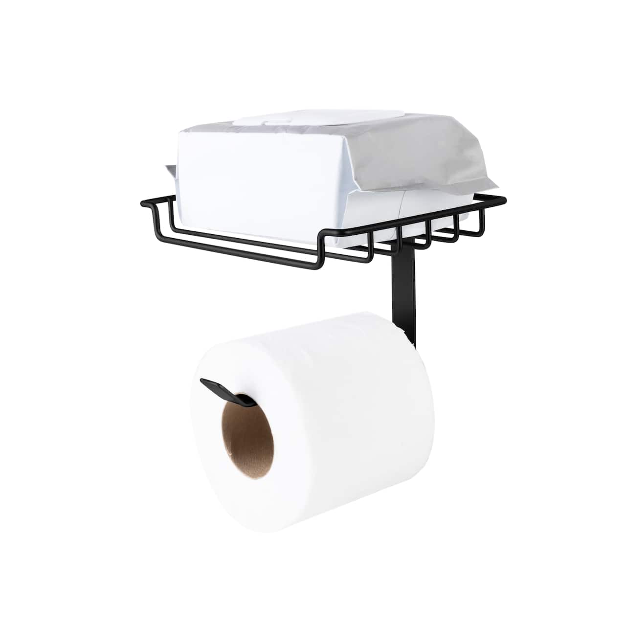 Bath Bliss Black Over the Tank Tissue Dispenser & Wipe Holder